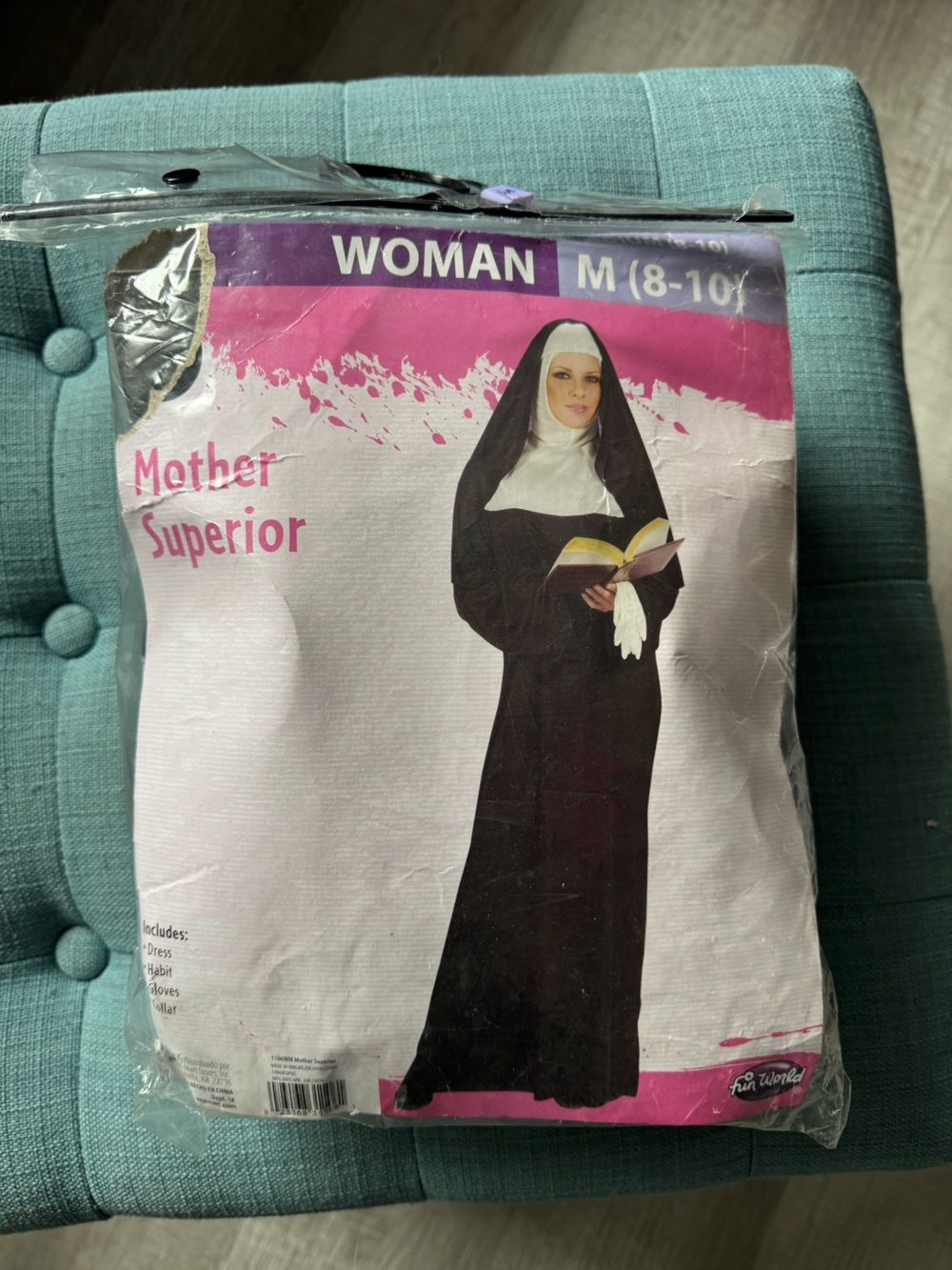 Mother Superior Nun Costume Black and White - Woman M (8-10)